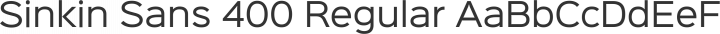 Sinkin Sans 400 Regular free font