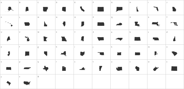 StateFace Glyph Map