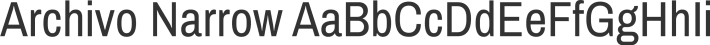 Archivo Narrow font family by Omnibus Type