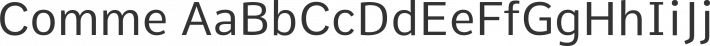Comme font family by Vernon Adams