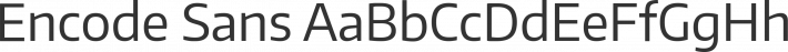 Encode Sans font family by Impallari Type