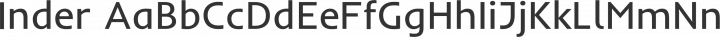 Inder Regular free font