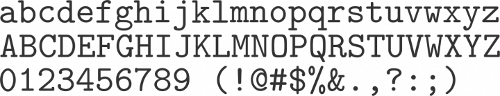 Latin Modern Mono Font Specimen