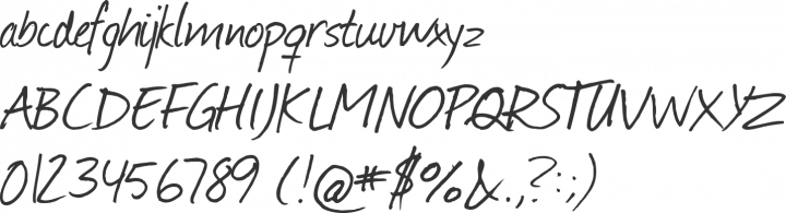 Journal Font Specimen