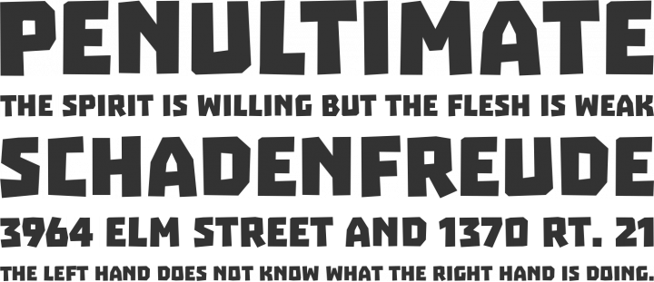 Troika Font Phrases