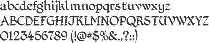 Kingthings Foundation Font Specimen