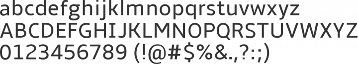 Amble Font Specimen