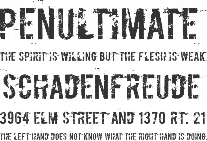 Boycott Font Phrases