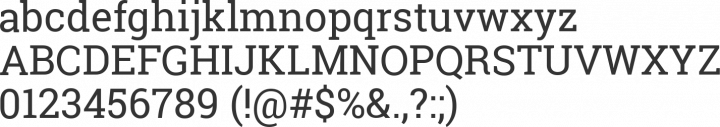 Roboto Slab Font Specimen