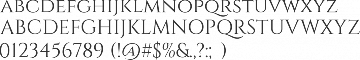 Cinzel Font Specimen