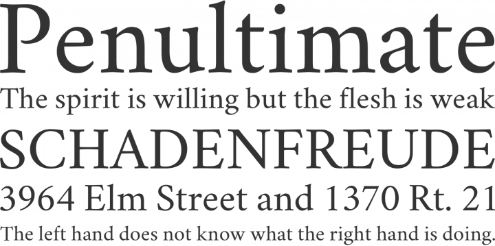 Crimson Font Phrases