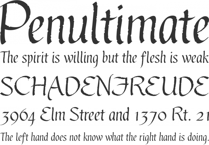 Gothic Ultra OT Font Phrases