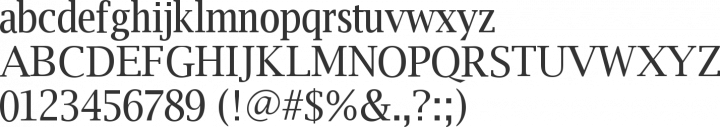 Luxi Serif Font Specimen