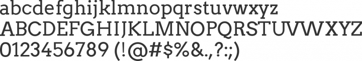 Arvo Font Specimen