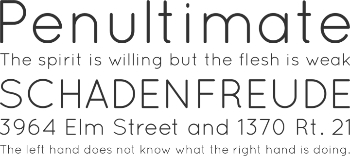 Quicksand Font Phrases