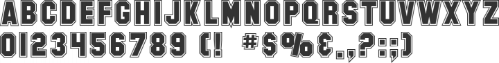Collegiate Font Specimen