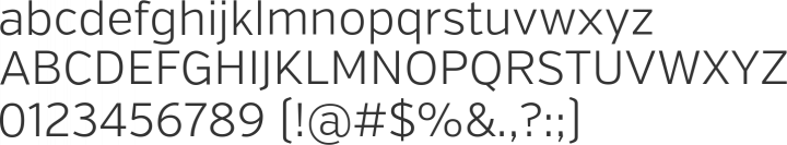 Verb Font Specimen