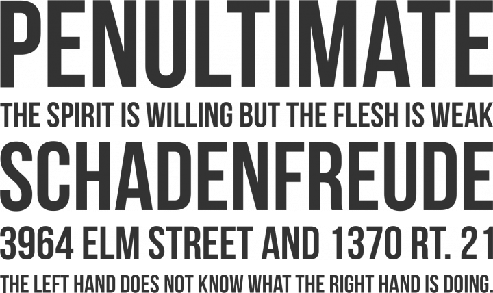 Bebas Neue Font Phrases