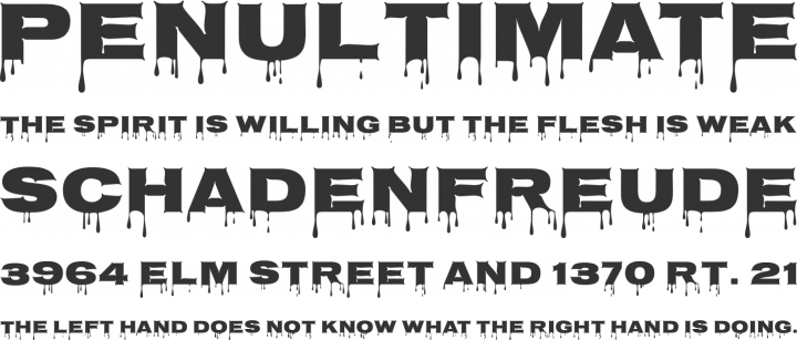 Nosifer Caps Font Phrases
