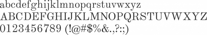 Theano Modern Font Specimen