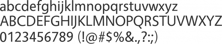 Vegur Font Specimen