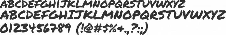 Permanent Marker Font Specimen