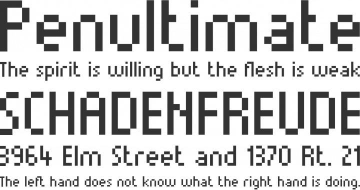 Munro Font Phrases