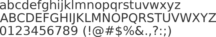 Bitstream Vera Sans Font Specimen