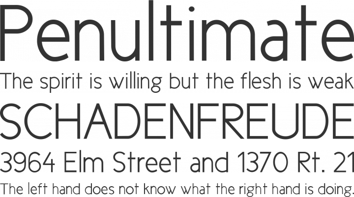 New Cicle Font Phrases
