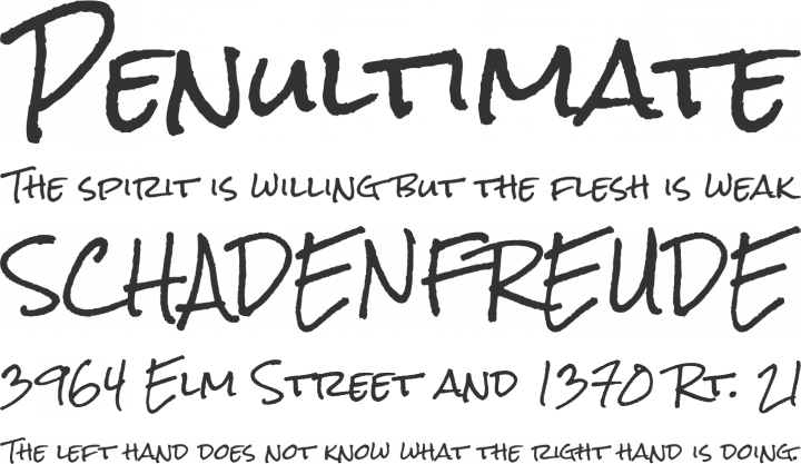 Rock Salt Font Phrases