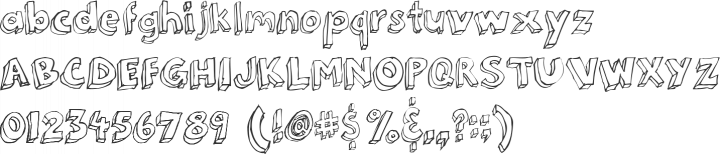 3Dumb Font Specimen