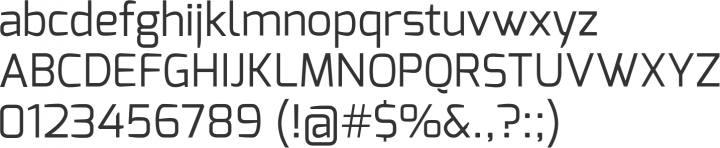 Exo Font Specimen