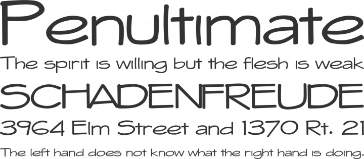 Whitehall Font Phrases
