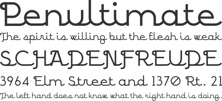 BPscript Font Phrases