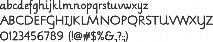 Lilly Font Specimen