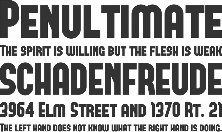 Forque Font Phrases