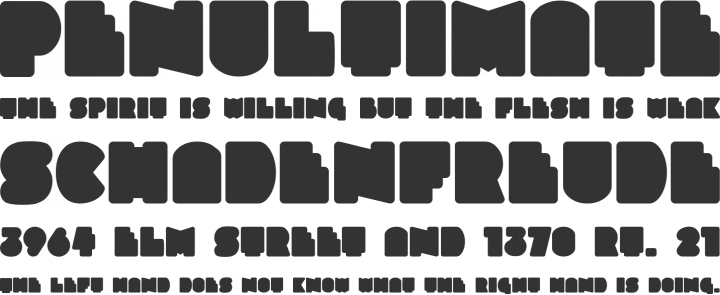 Slukoni Font Phrases