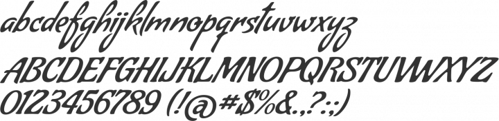 Condiment Font Specimen