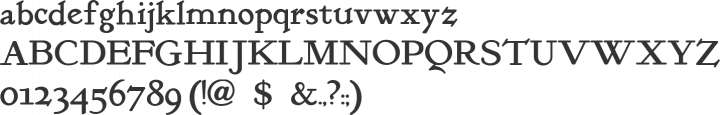 KelmscottRoman Font Specimen