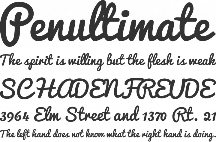 Pacifico Font Phrases