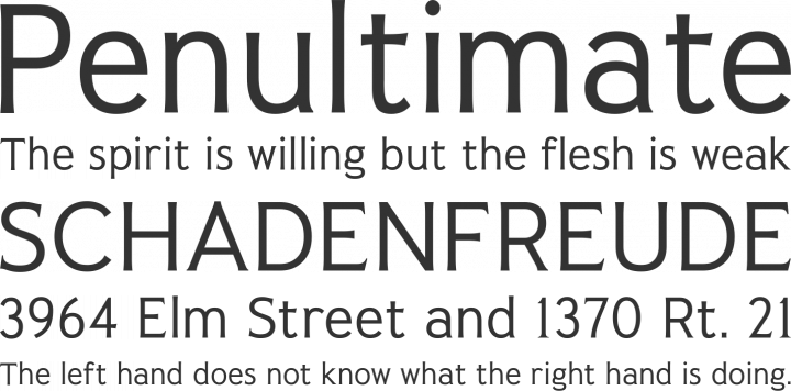 Pseudonym Font Phrases