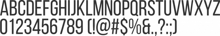 Bebas Neue Font Specimen