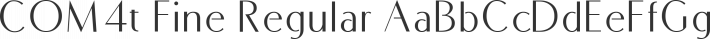 COM4t Fine Regular font family by COM4t
