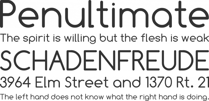 Comfortaa Font Phrases