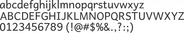 Andika Basic Font Specimen