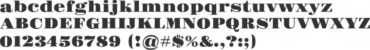 Gravitas One Font Specimen