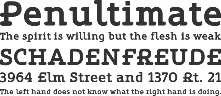 Oblik Serif Font Phrases