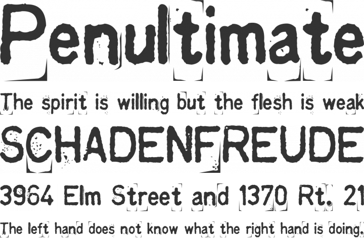 Kingthings Printingkit Font Phrases