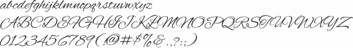 Alex Brush Font Specimen