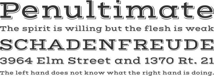 Vast Shadow Font Phrases
